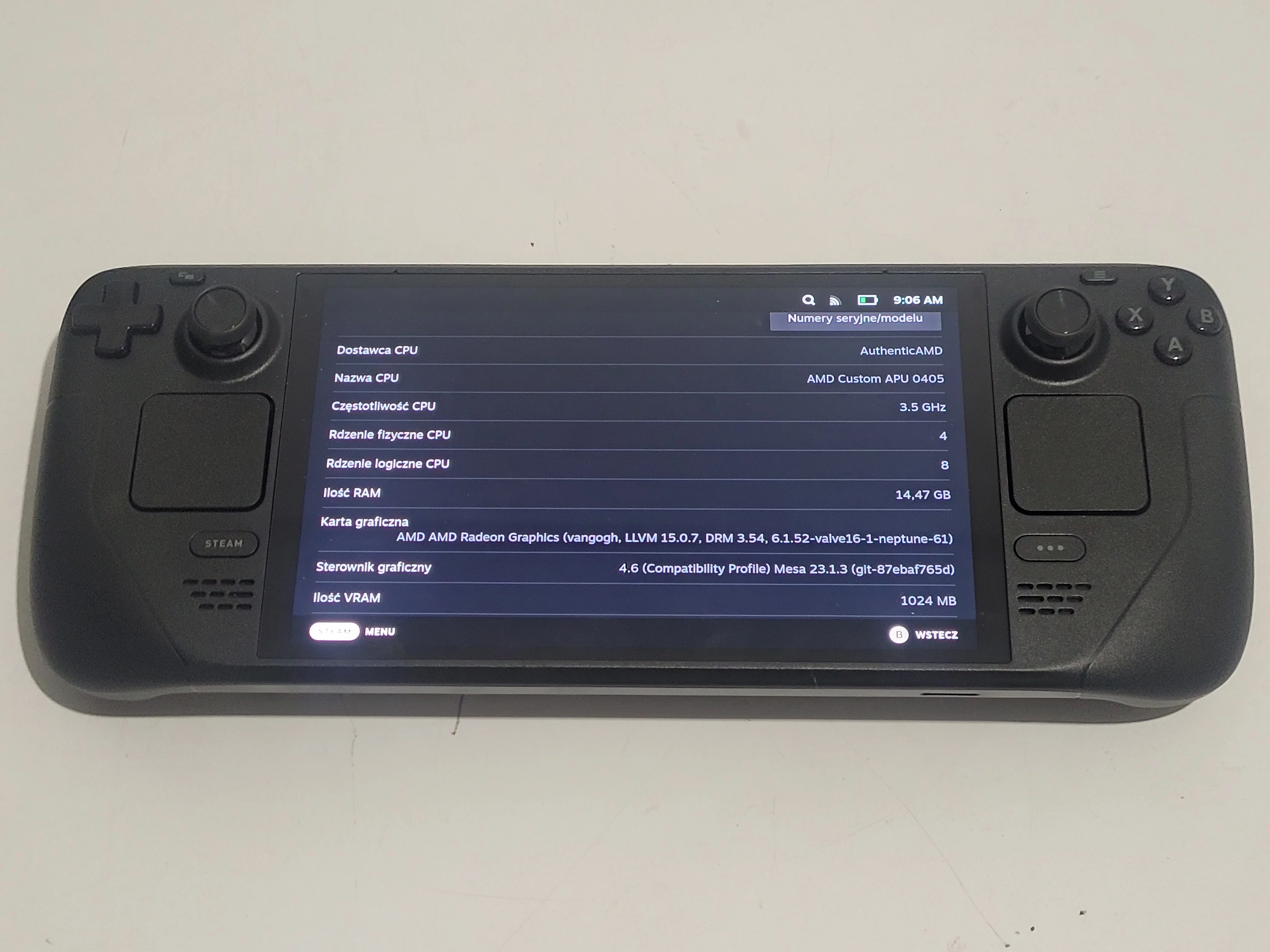 KONSOLA PRZENOŚNA VALVE STEAM DECK OLED MODEL 1030 512GB