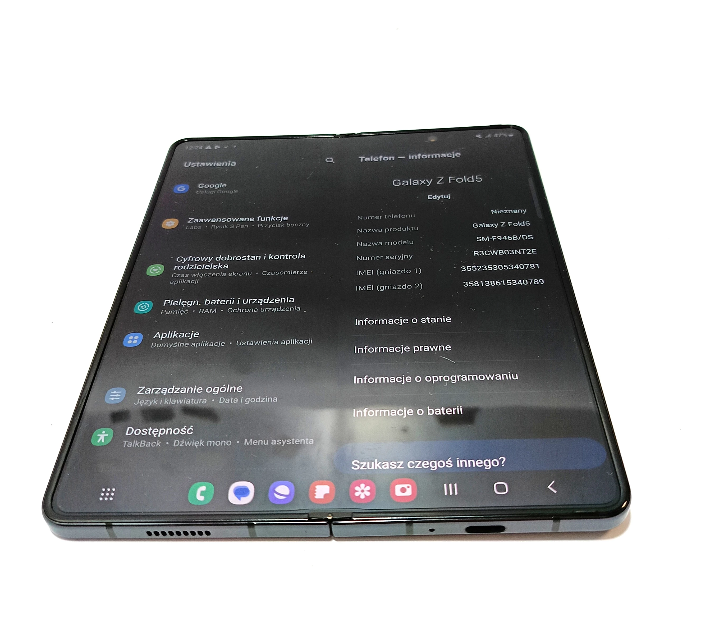 telefon-samsung-galaxy-z-fold-5-12512-gb-na-czesci-kolor-czarny