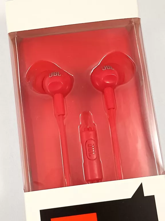 SŁUCHAWKI JBL C100SI CZERWONE