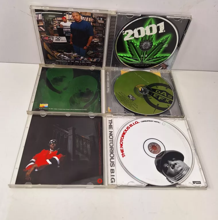 ZESTAW 5 ZAGRANICZNYCH PŁYT CD MUZYKA HIP-HOP / RAP DR. DRE , EMINEM , NTM