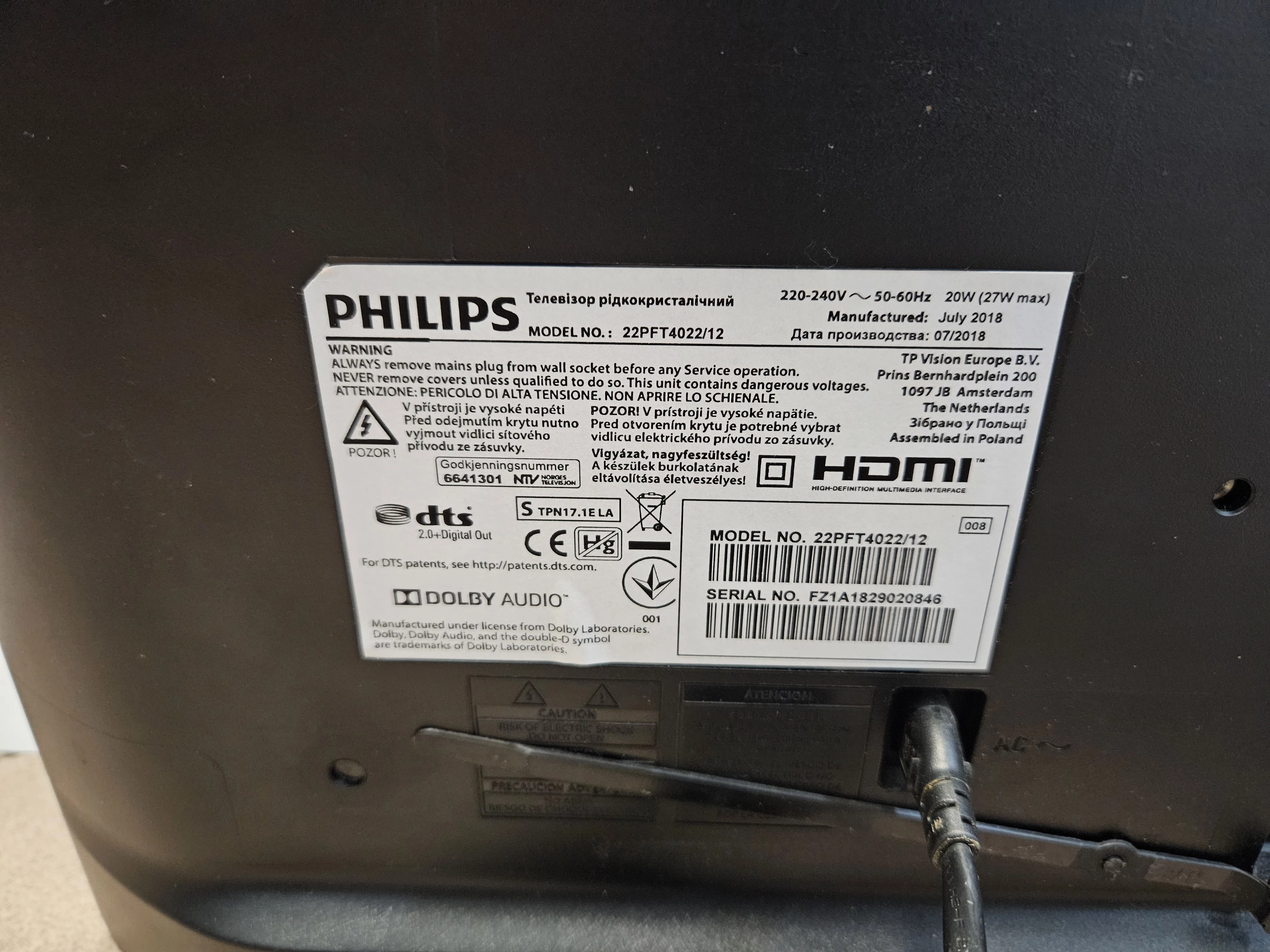 telewizor-philips-22pft402212-stan-uzywany