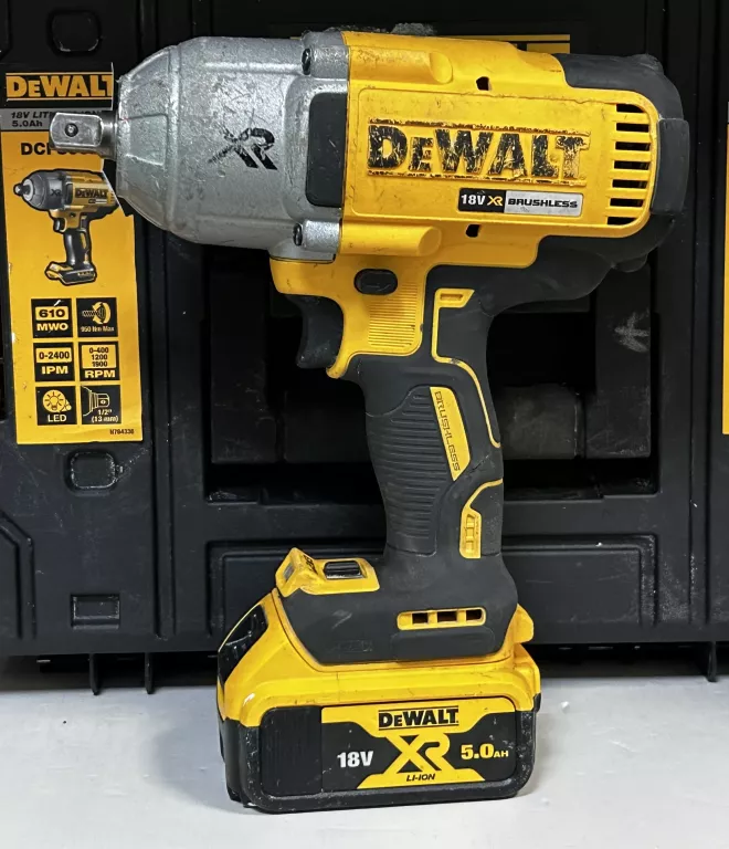 KLUCZ UDAROWY DEWALT DCF899, DWIE BATERIE, ŁADOWARKA, WALIZKA TSTAK