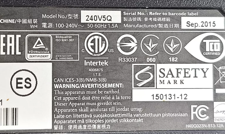 MONITOR PHILIPS 240V5Q