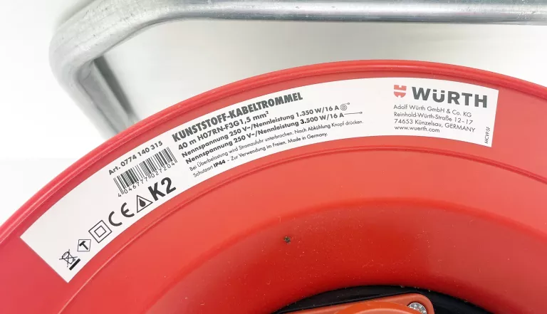 WURTH PRZEDŁUŻACZ BĘBNOWY 40M
