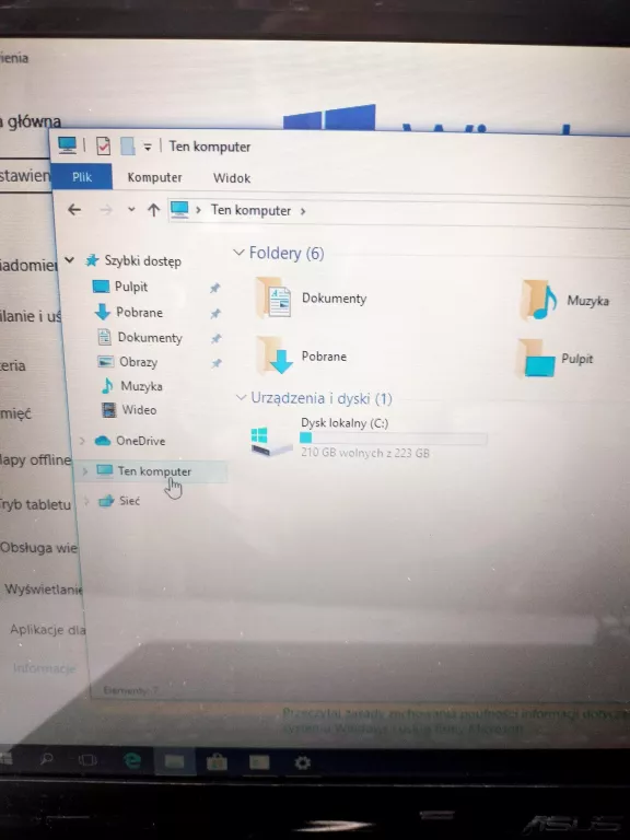 LAPTOP ASUS K52 USZKODZONY