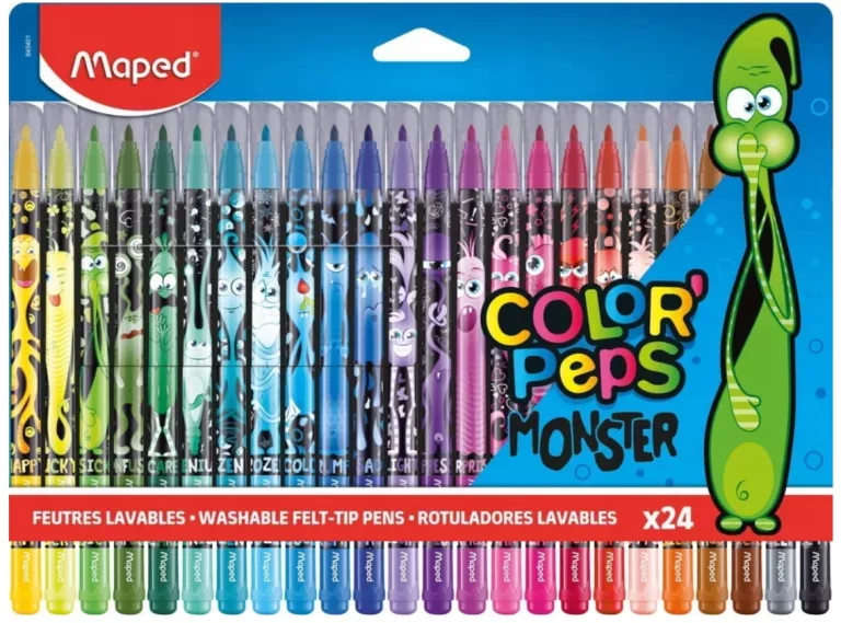 FLAMASTRY MAPED COLOR'PEPS MONSTER, 24 KOLORY