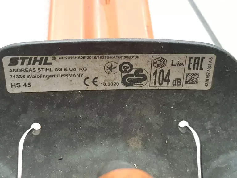 NOŻYCE SPALINOWE STIHL HS45 PROD. 2020