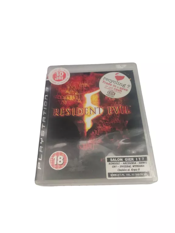RESIDENT EVIL 5 SONY PLAYSTATION 3 (PS3)