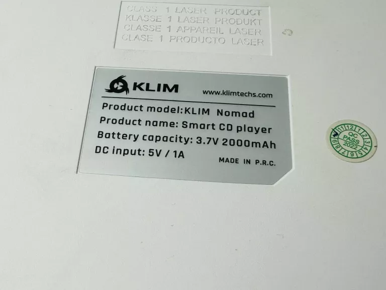 ODTWARZACZ PRZENOŚNY CD KLIM NOMAD