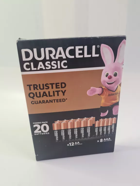 BATERIE DURACELL CLASSIC TRUSTED QUALITY GUARANTEED 20 SZT