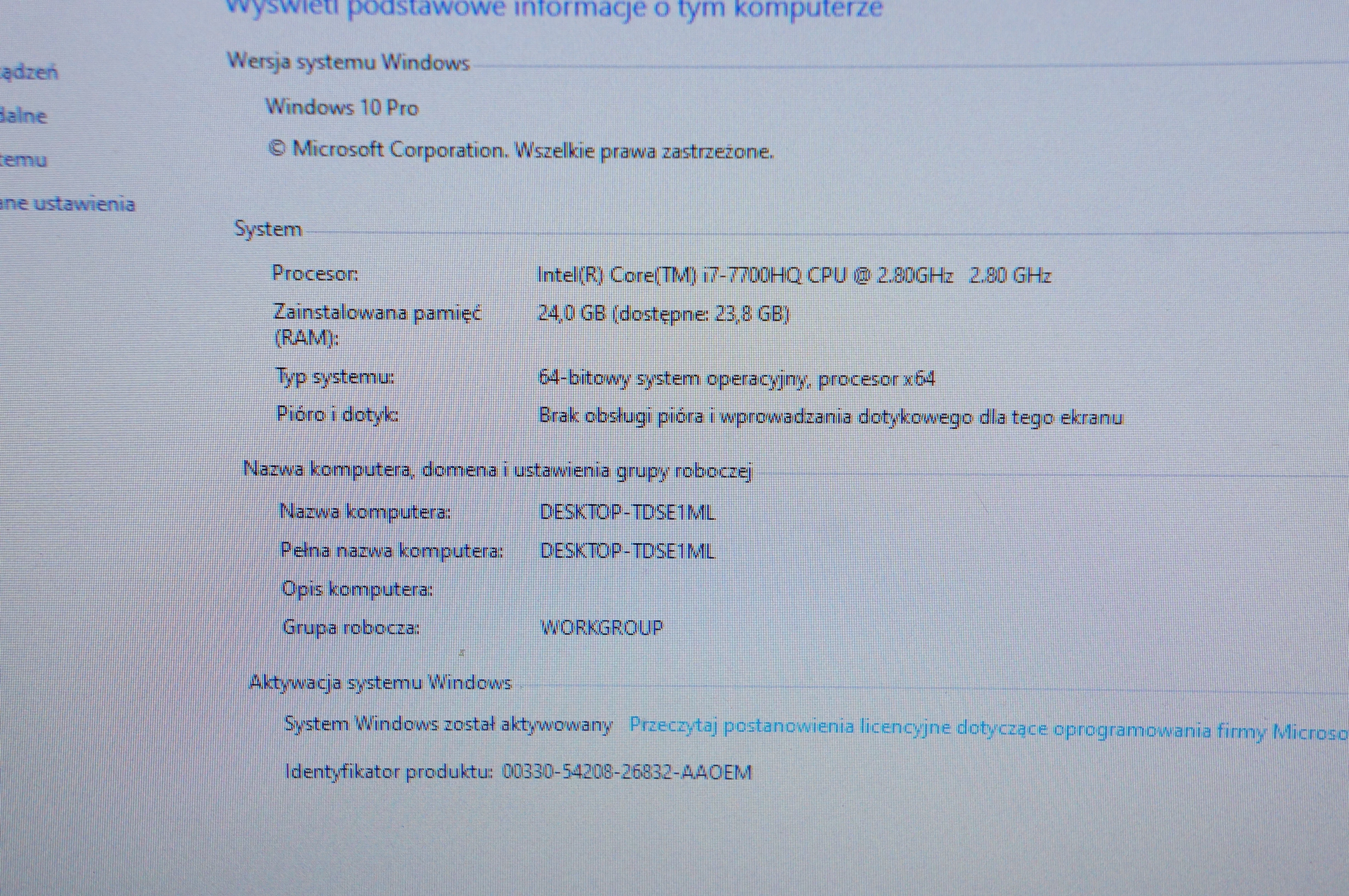 laptop-dell-inspiron-15-7000-gaming-24gb-i7-480gb256gb-gtx1050ti-stan-uzywany