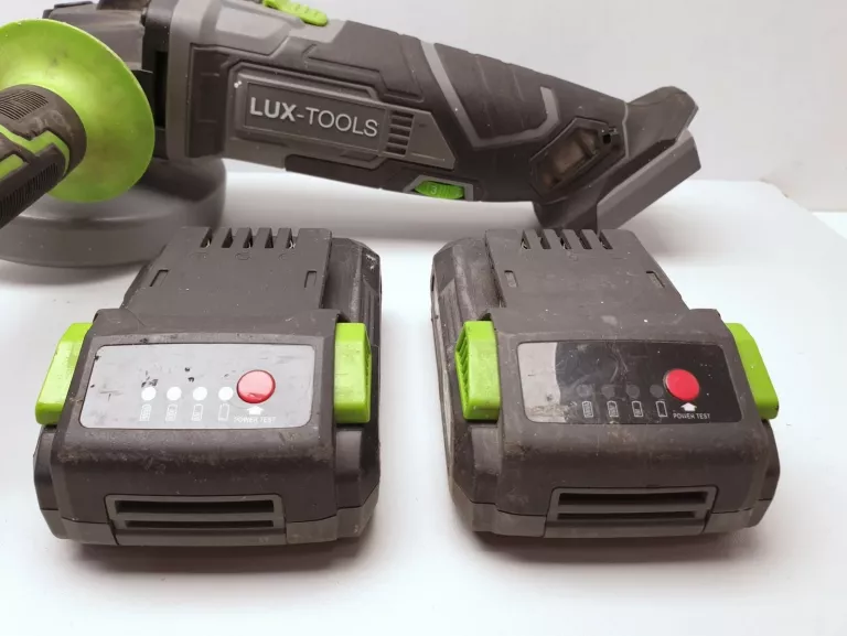 SZLIFIERKA KĄTOWA AKU LUX TOOLS 20V + 2X AKU 2.0AH