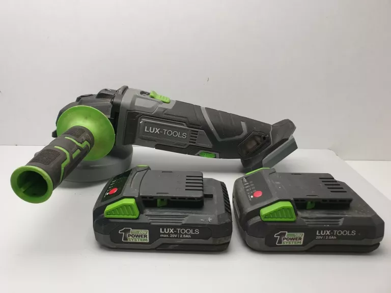 SZLIFIERKA KĄTOWA AKU LUX TOOLS 20V + 2X AKU 2.0AH