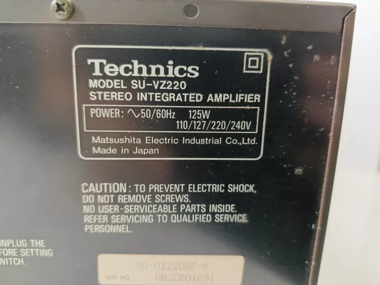 TECHNICS SU-VZ220 WZMACNIACZ STEREO