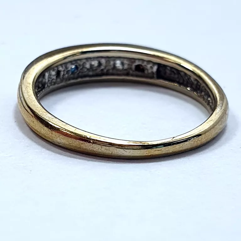 ZŁOTY PIERŚCIONEK BRYLANT 0,40CT W:2,45G P:375 R:13 CERTYFIKAT DIAMENT