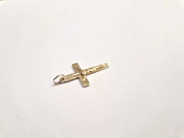 prosty-ladny-zloty-krzyzyk-585088g-15x25cm-stan-uzywany
