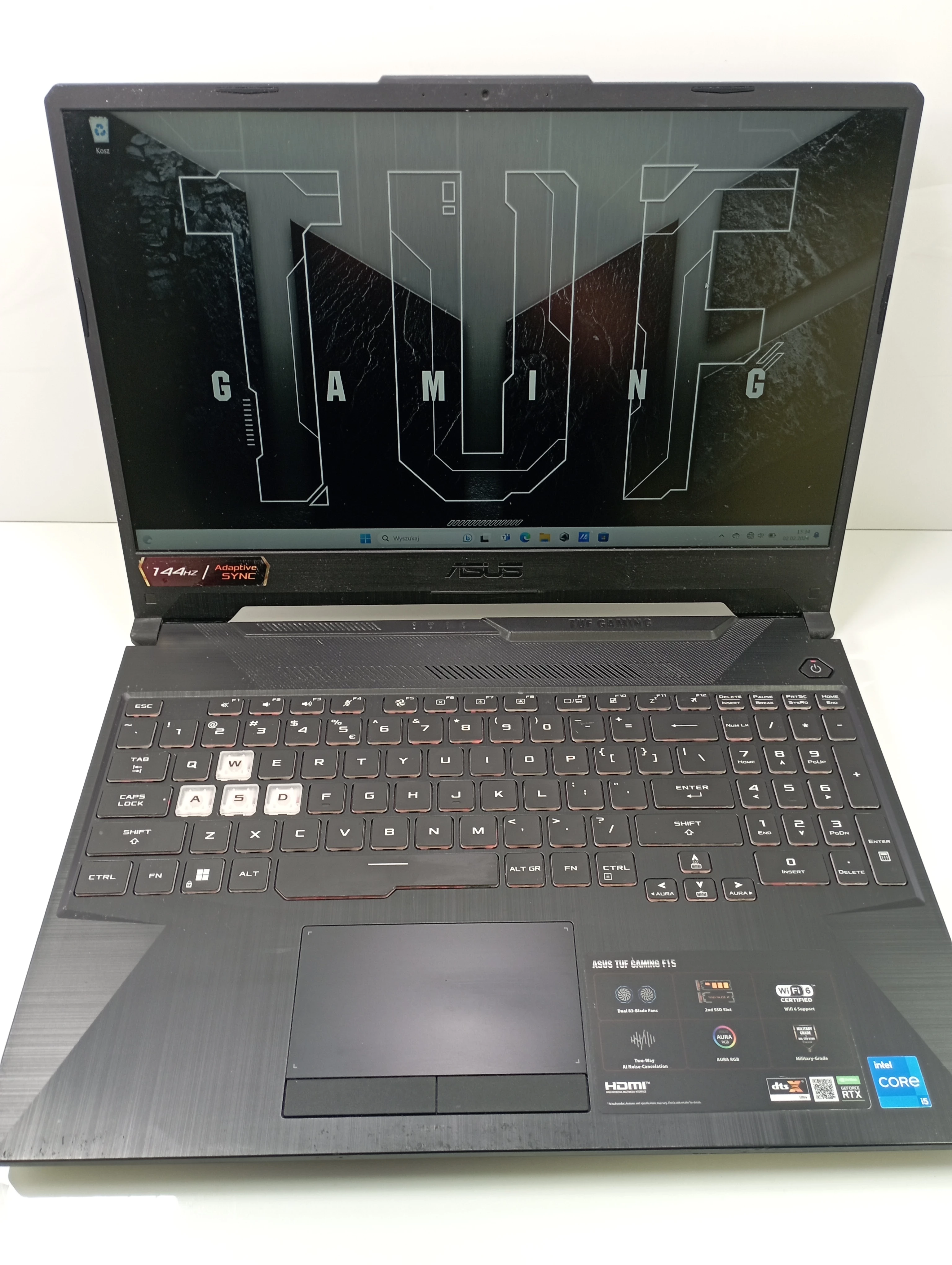 LAPTOP ASUS TUF GAMING F15 FX506H (I5-11400H /16GB/ 512SSD/ RTX3050 ...