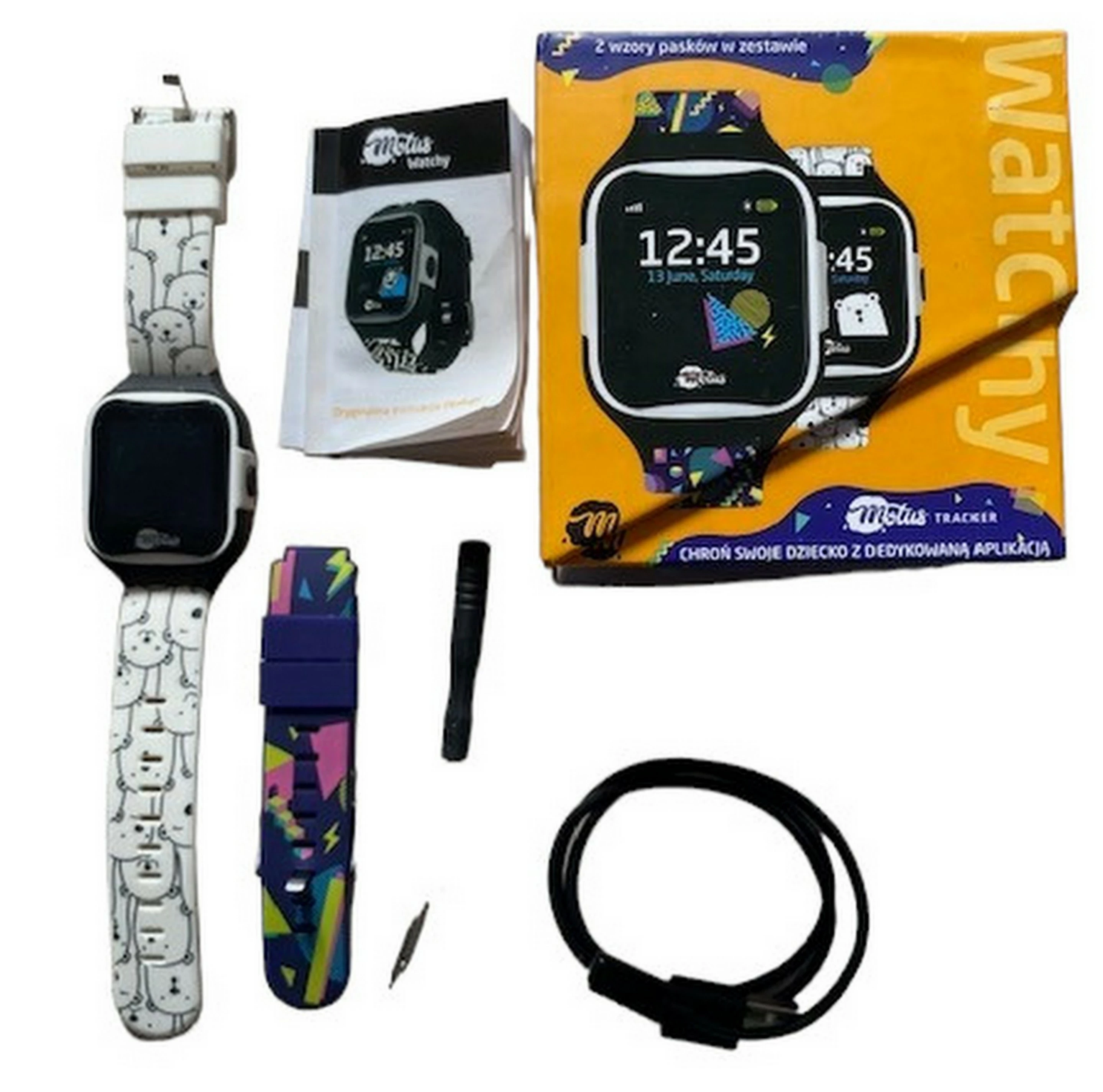 smartwatch-motus-watchy-teddy-geometric-czarno-bialy-stan-uzywany