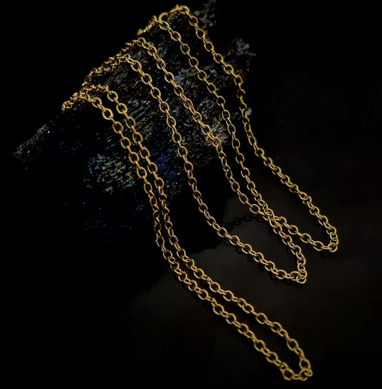 DELIKATNY ZŁOTY DAMSKI ŁAŃCUSZEK ANKIER PP585 1,61G 45 CM