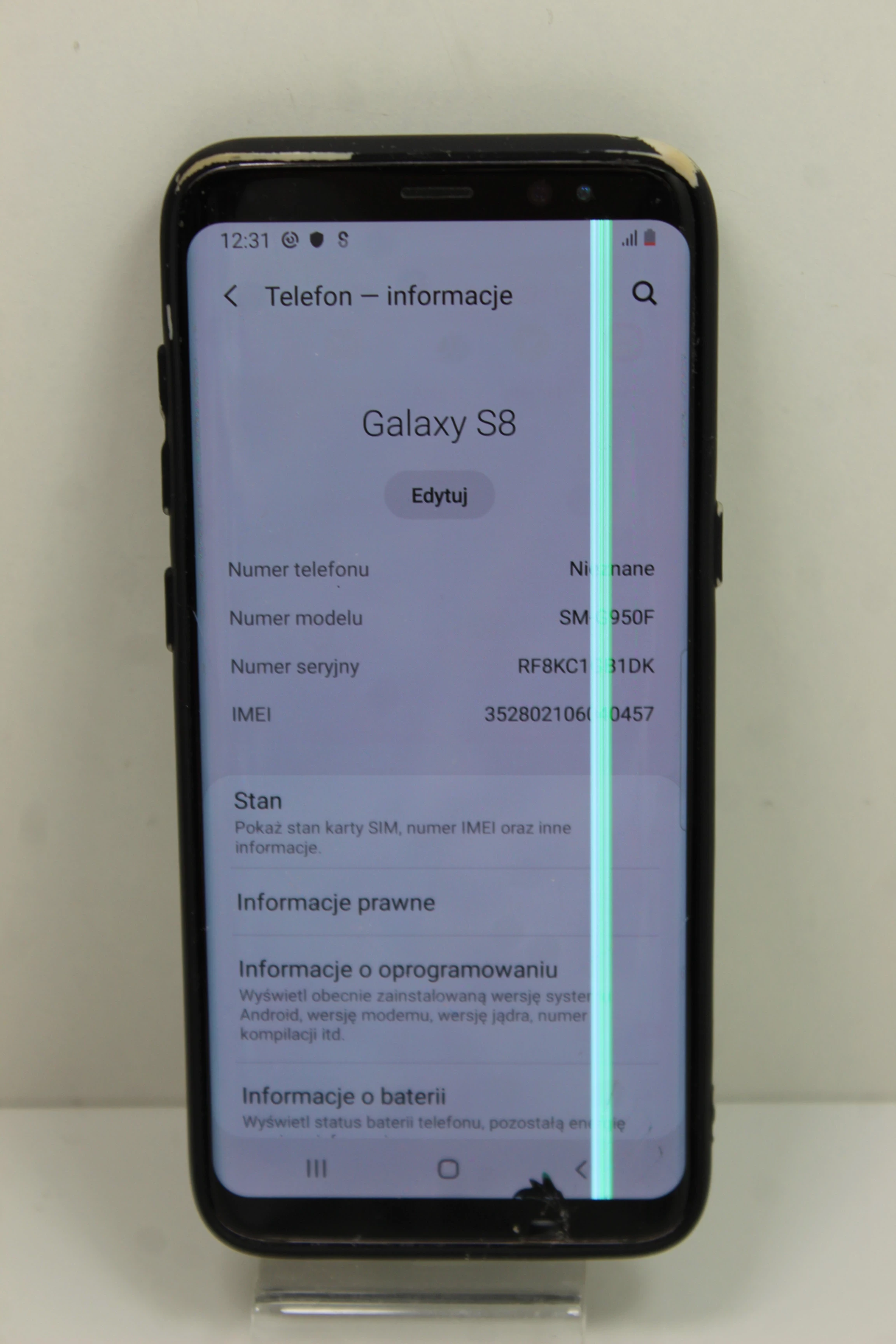 telefon-smartfon-samsung-galaxy-s8-uszkodzony-wyswietlacz-stan-uszkodzony