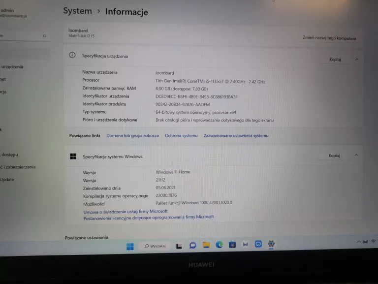 laptop-huawei-matebook-d15-bod-wdh9-i5-8gb-512gb-typ-dysku-twardego-ssd