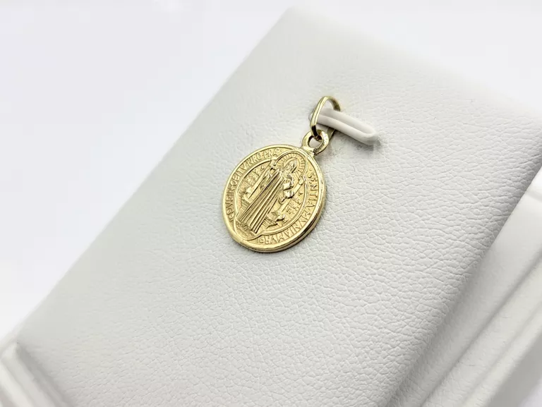ZŁOTY MEDALIK ŚW. BENEDYKT 585 1,99G
