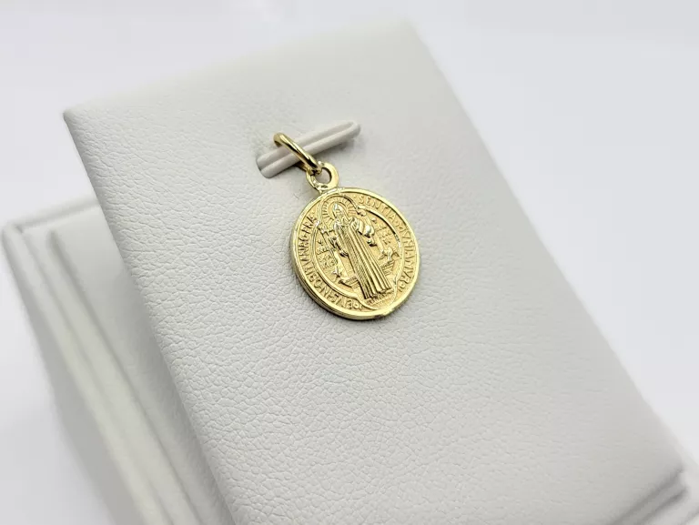 ZŁOTY MEDALIK ŚW. BENEDYKT 585 1,99G