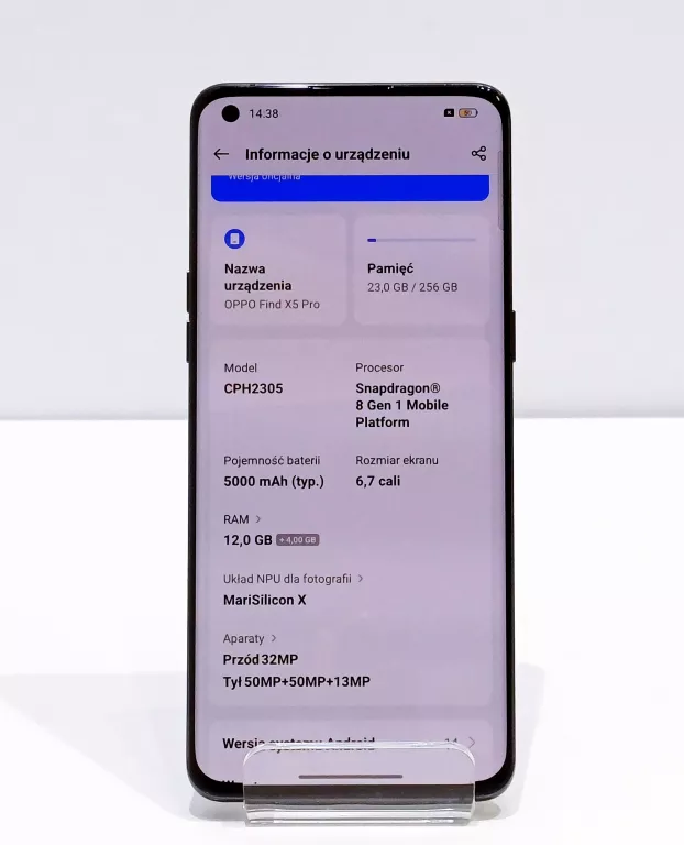 TELEFON OPPO FIND X5 PRO CPH2305 2SIM 12/256GB