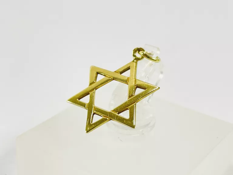 ZŁOTA ZAWIESZKA GWIAZDA DAWIDA 585 0,78G 2,2CM