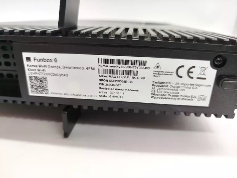 ROUTER FUNBOX 6+ZASILACZ
