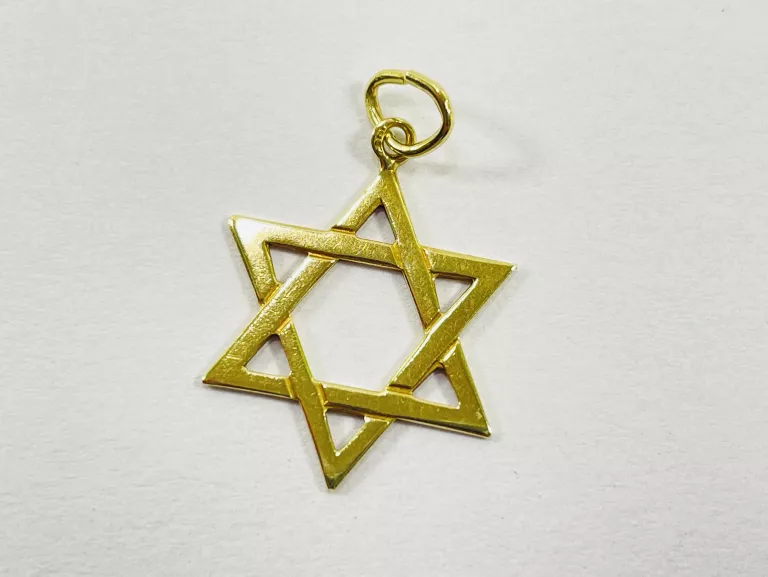 ZŁOTA ZAWIESZKA GWIAZDA DAWIDA 585 0,78G 2,2CM