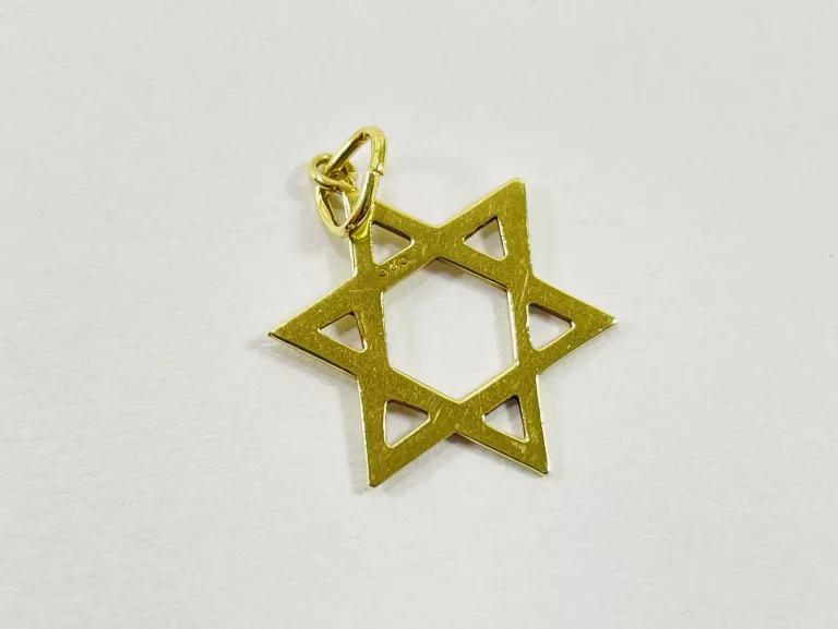 ZŁOTA ZAWIESZKA GWIAZDA DAWIDA 585 0,78G 2,2CM