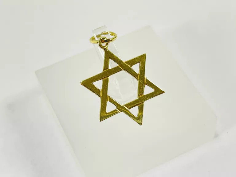 ZŁOTA ZAWIESZKA GWIAZDA DAWIDA 585 0,78G 2,2CM