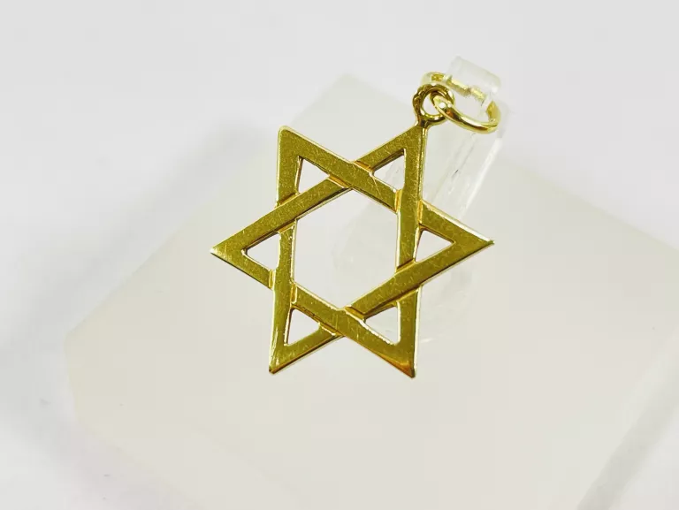 ZŁOTA ZAWIESZKA GWIAZDA DAWIDA 585 0,78G 2,2CM