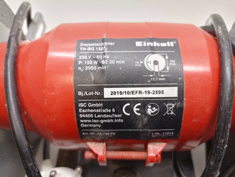 SZLIFIERKA STOŁOWA EINHELL TH-BG 150