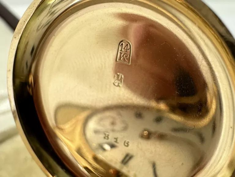 ZŁOTY ZEGAREK KIESZONKOWY 14K