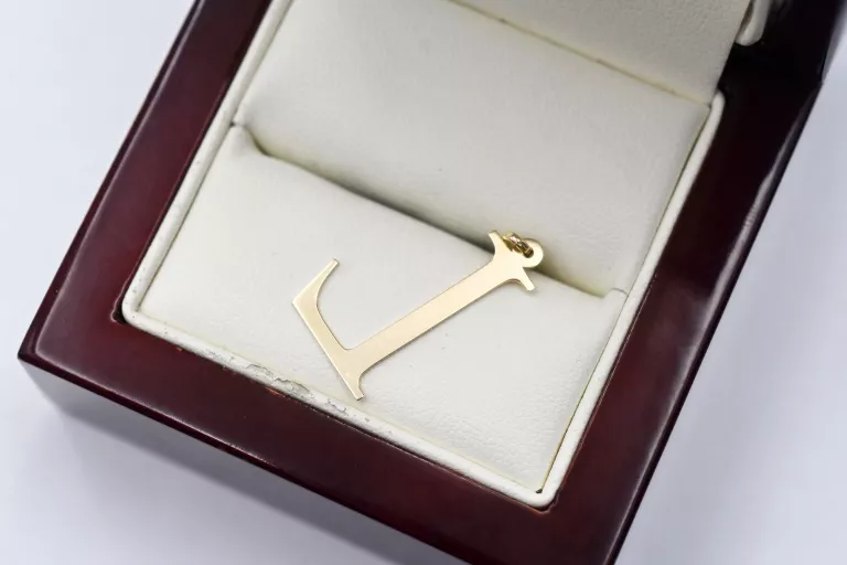 ZŁOTA ZAWIESZKA LITERKA L PR: 333 0.55G 2.5CM 8K