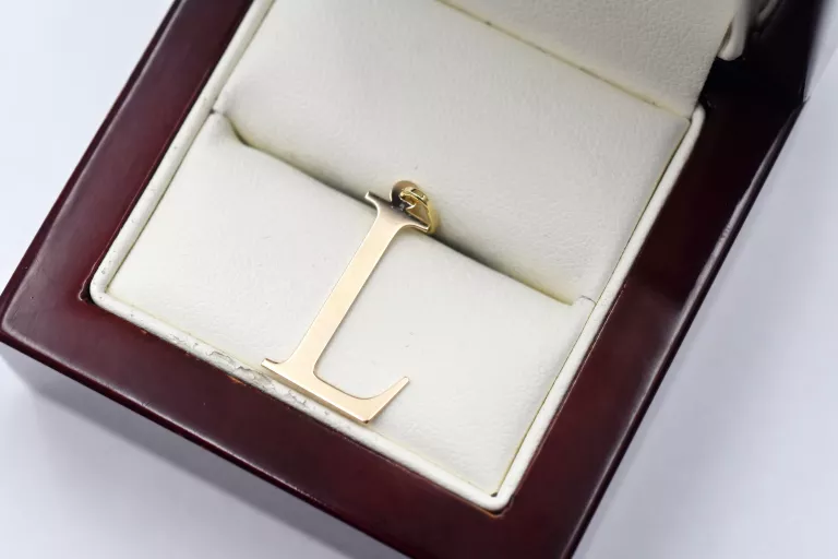 ZŁOTA ZAWIESZKA LITERKA L PR: 333 0.55G 2.5CM 8K