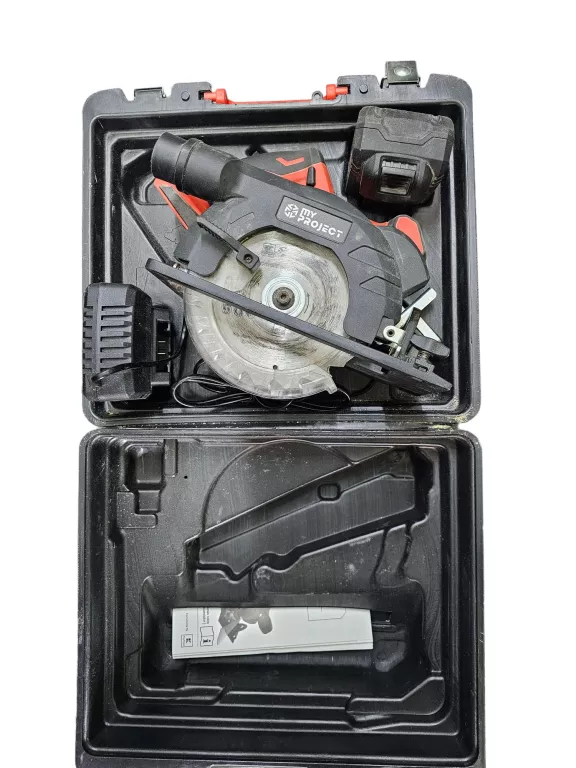 pila-tarczowa-pilarka-aku-myproject-20v-150mm-tarcza-ladowarka-akku-stan-uzywany