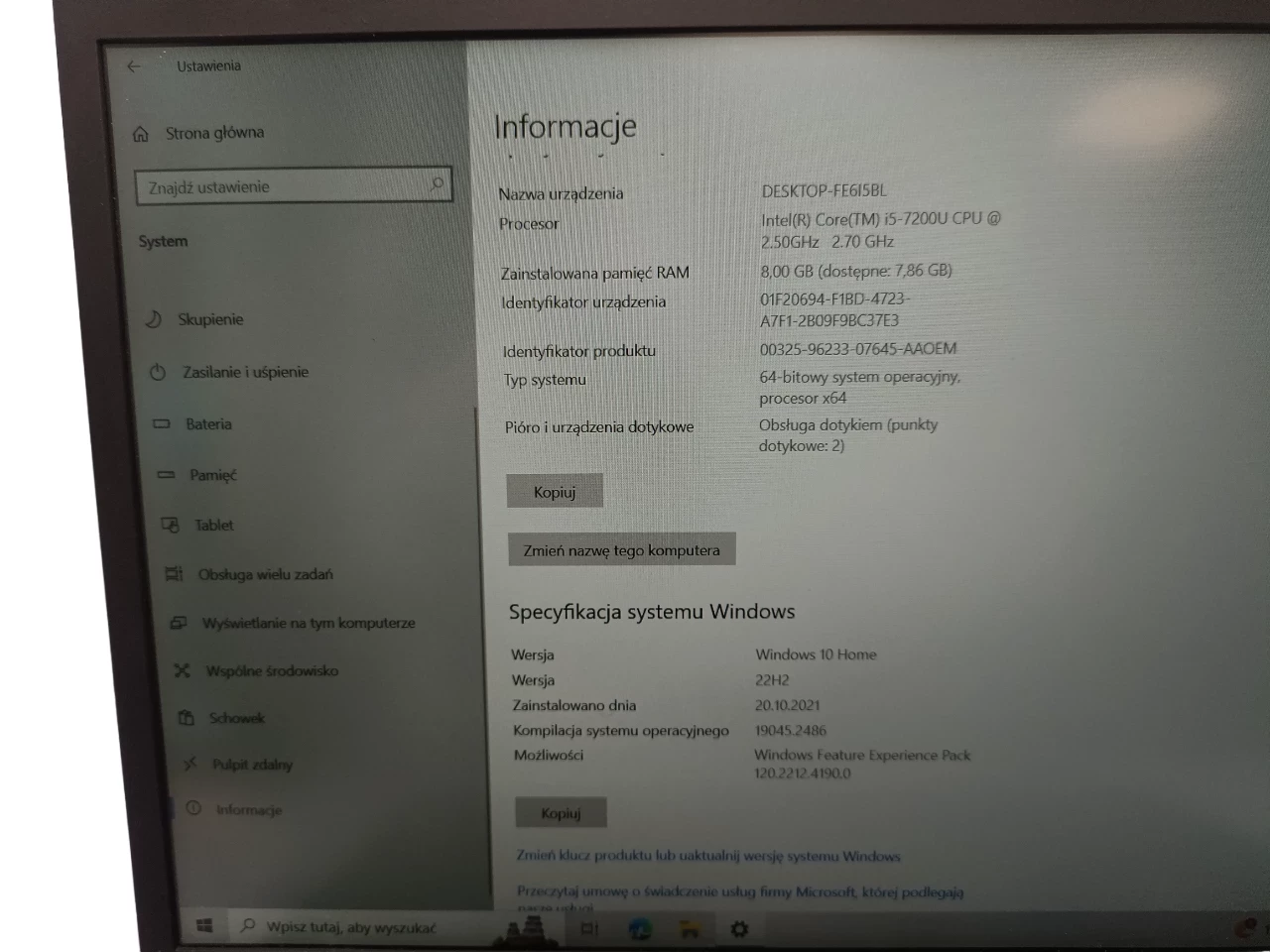 laptop-acer-travel-mate-p-i5-8ram-512gb-zasilacz-przekatna-ekranu-1600