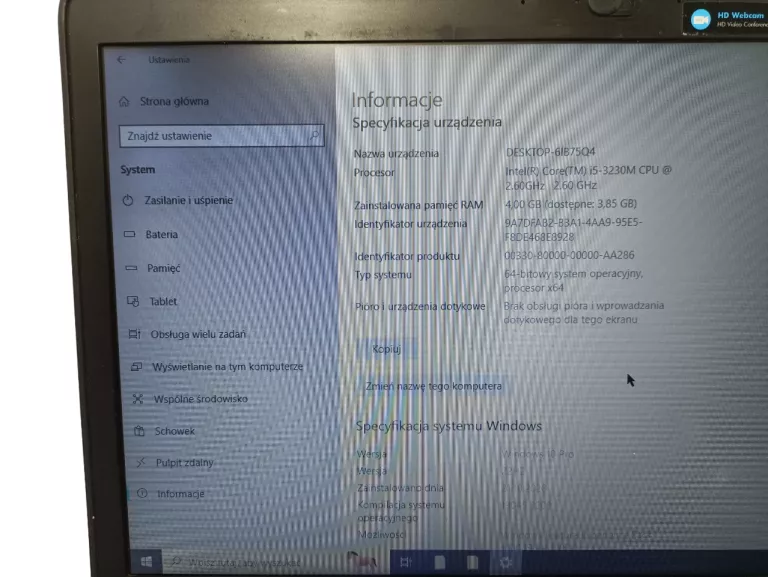 LAPTOP HP PROBOOK + ZASILACZ