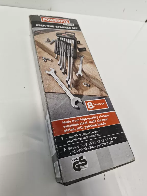 POWERFIX KLUCZE PŁASKIE 8 SZTUK