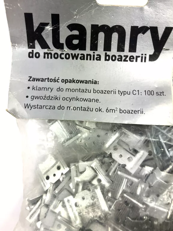 KLAMRY DO MOCOWANIA BOAZERI C1 100 SZTUK