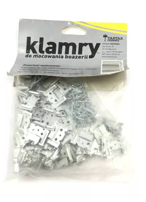 KLAMRY DO MOCOWANIA BOAZERI C1 100 SZTUK
