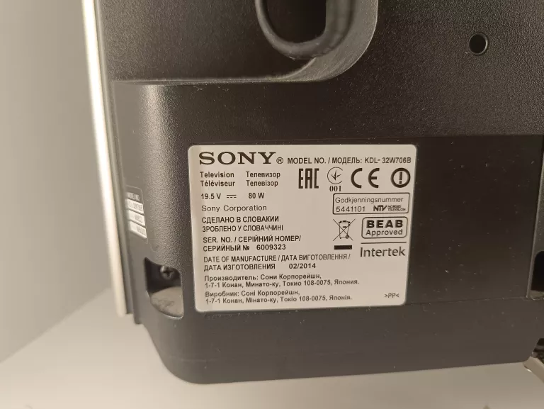 TV SONY KDL-32W706B