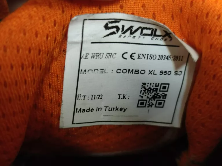 TRZEWIKI ROBOCZE SWOLX COMBO XL S3 ROZM. 44