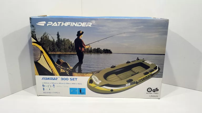 PONTON DMUCHANY ŁÓDKA KAJAK 3 OSOBY FISHMEN 300SET