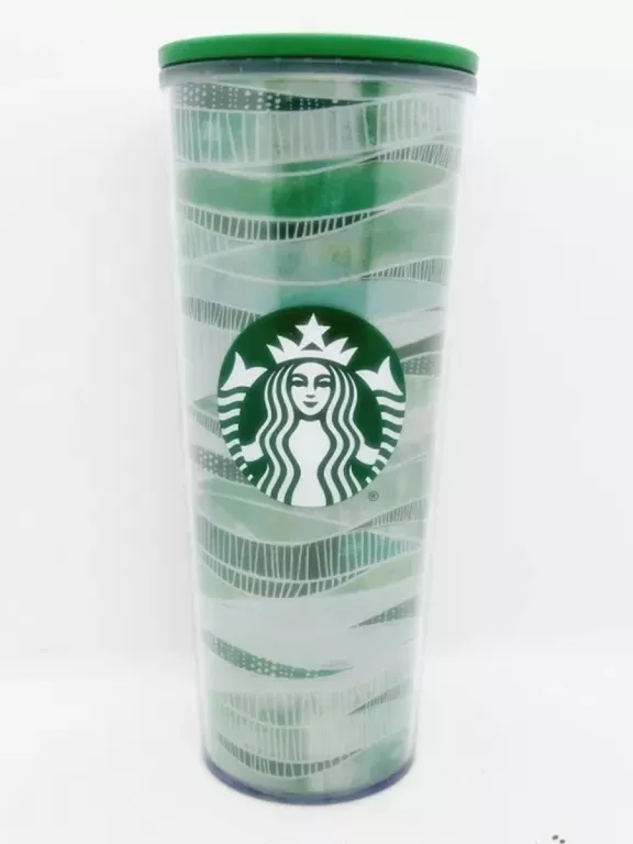 KUBEK STARBUCKS Z RURKĄ ZIELONY 414 ML