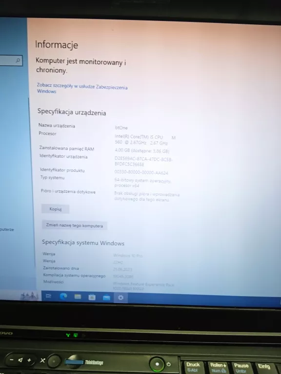 LENOVO THINKPAD T410 14,1 " I5 4 GB