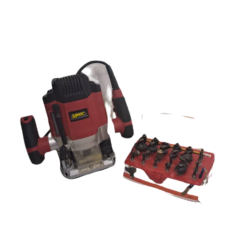 FREZARKA GÓRNOWRZECIONOWA MEEC TOOLS 1200 W +FREZY WALIZKA